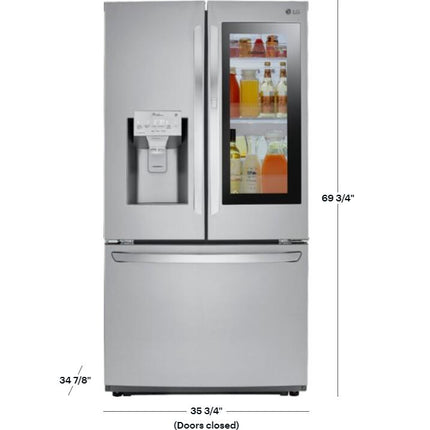 LG 26 cu. ft. Smart wi-fi Enabled InstaView Door-in-Door Refrigerator