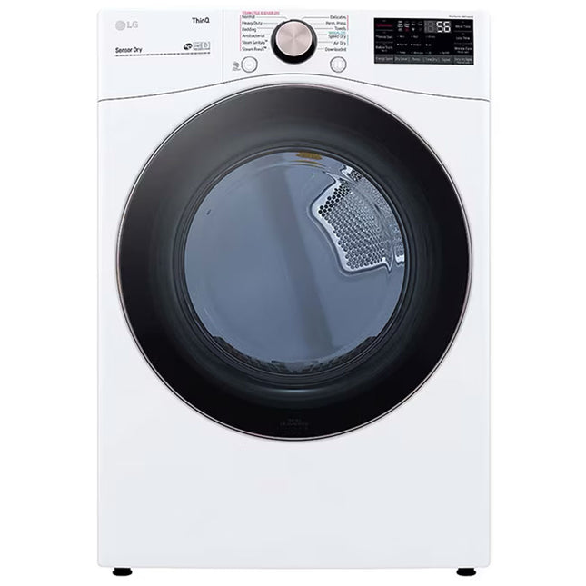 LG 7.4 cu. ft. Ultra Large Capacity Smart wi-fi Enabled Front Load Gas Dryer with TurboSteam™ and Built-In Intelligence