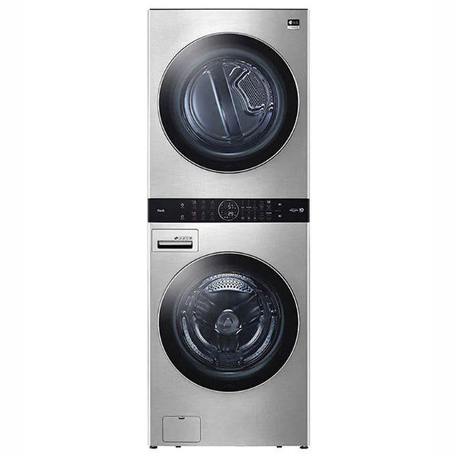 LG STUDIO Single Unit Front Load WashTower with Center Control 5.0 cu. ft. Washer and 7.4 cu. ft. Electric Dryer