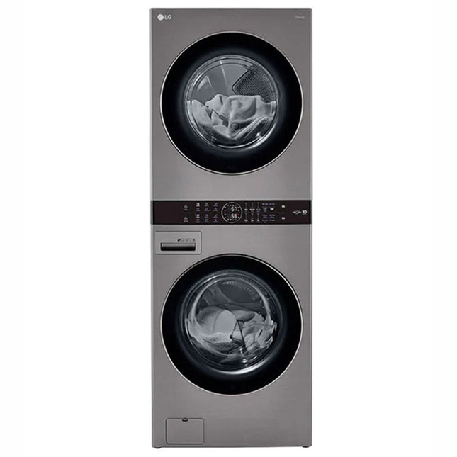 LG Single Unit Front Load LG WashTower™ with Center Control™ 4.5 cu. ft. Washer and 7.4 cu. ft. Electric Dryer