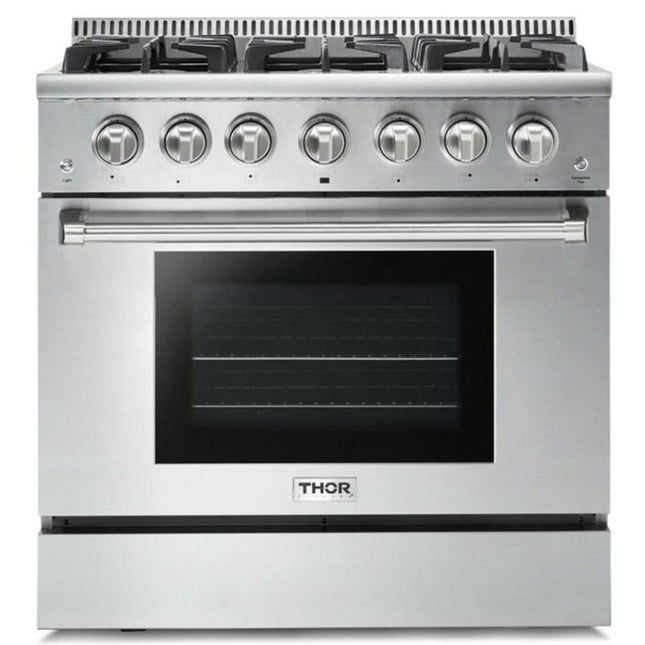 Thor 36 Inch Professional Gas Range in Stainless Steel