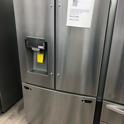 LG 26 cu. ft. Smart wi-fi Enabled French Door Refrigerator
